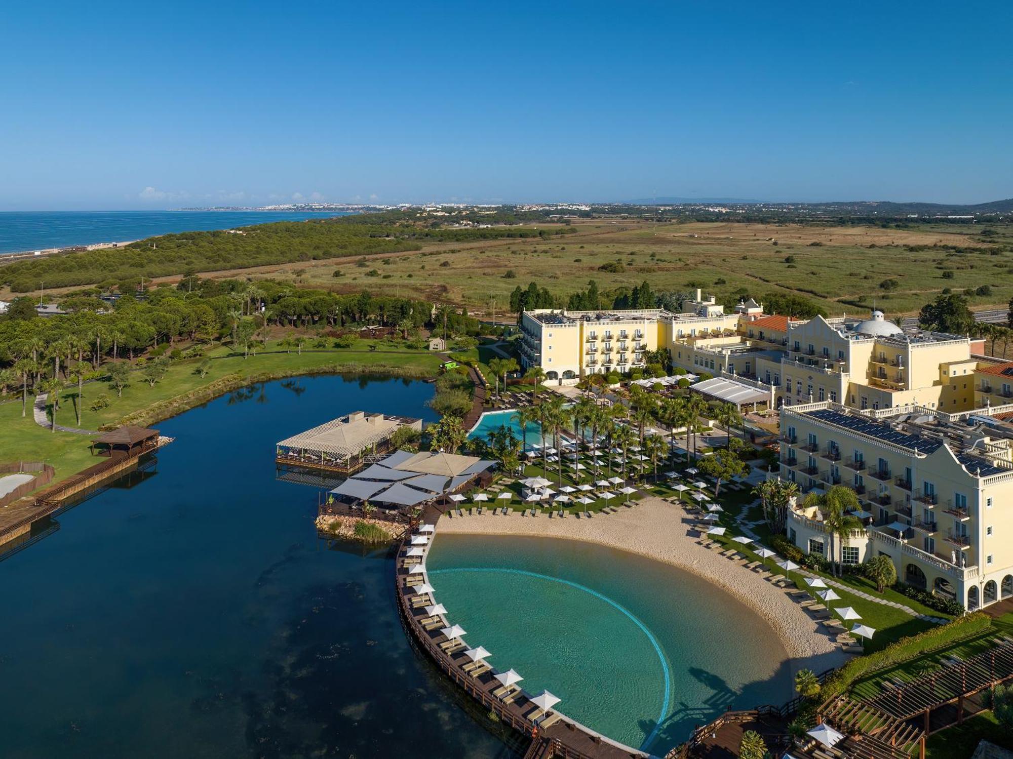Domes Lake Algarve, Autograph Collection Віламора Екстер'єр фото Aerial view of the resort
